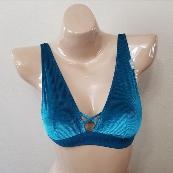 XS PINK Victoria's Secret Velvet Bralette - Picture 1 of 7